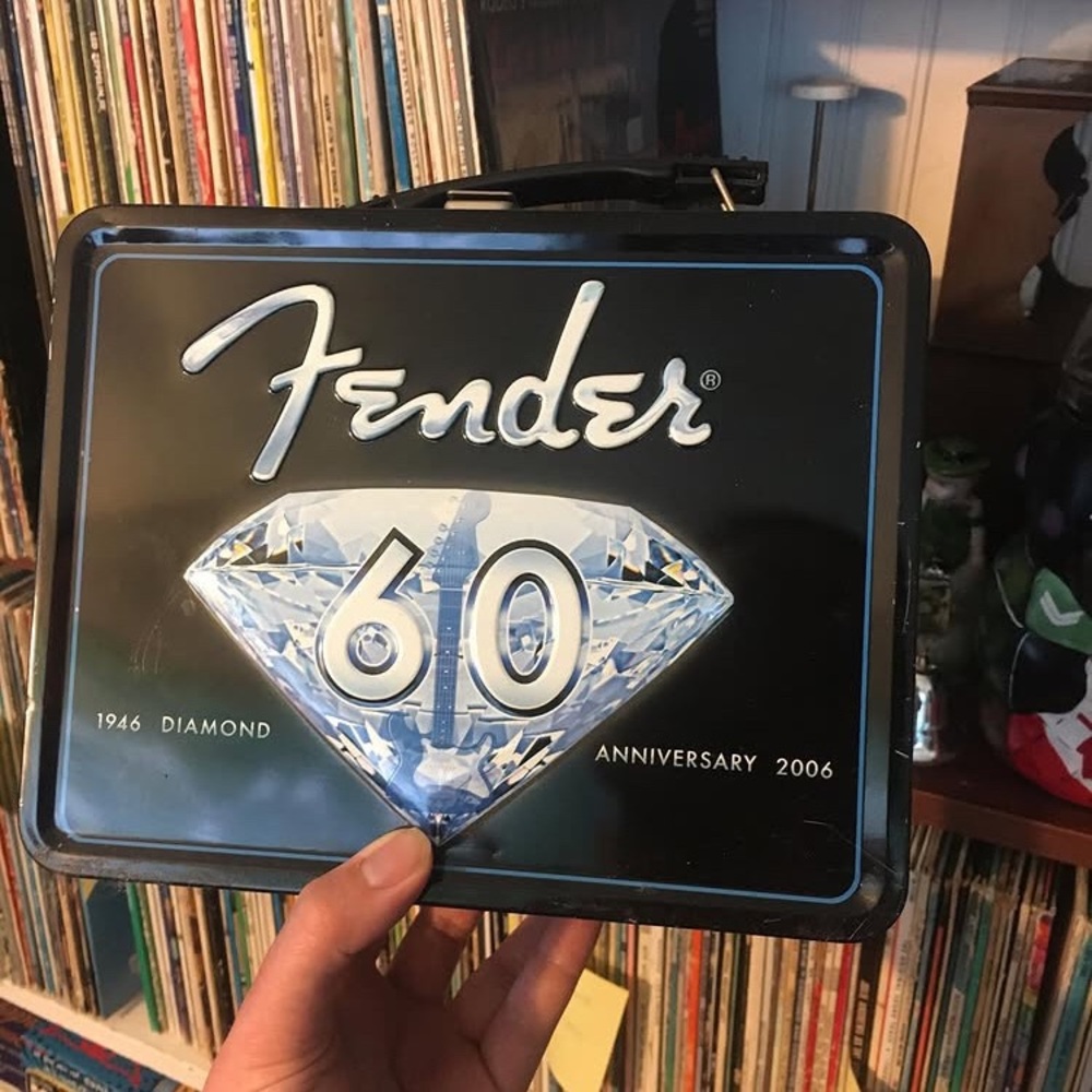 2006 60th Anniversary F E N D E R Guitar lunchbox
